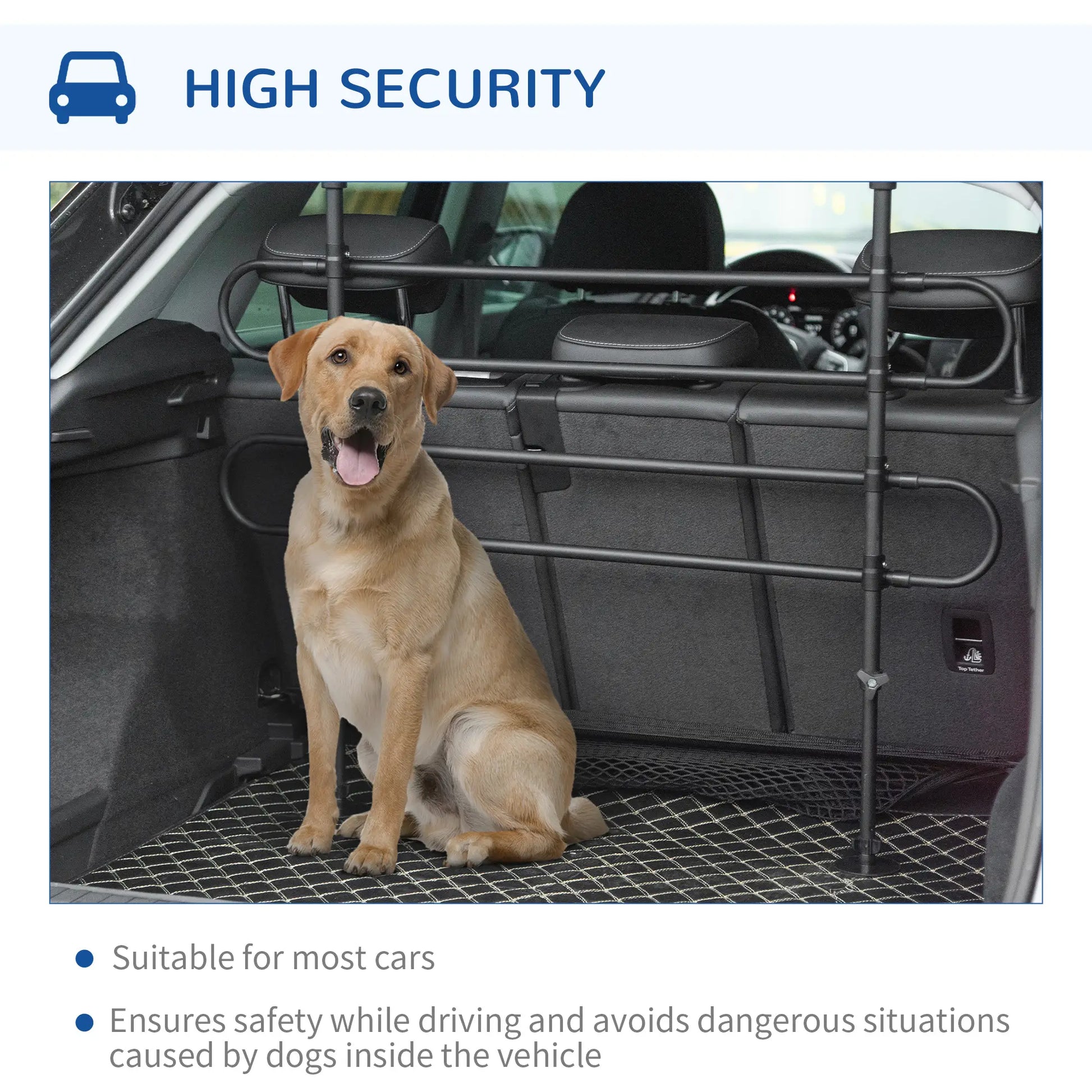 Adjustable Pet Car Barrier, SUV Van Back Seat Dog Fence, Black Houses, Kennels & Pens at Gallery Canada