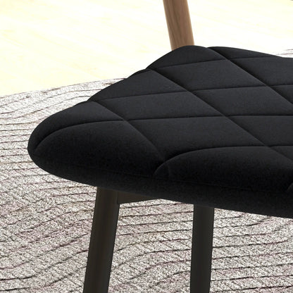 Upholstered Dining Chairs Set of 4, Steel Legs, Modern Kitchen, Black Dining Chairs at Gallery Canada