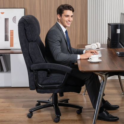 Heavy Duty Executive Office Chair, 450 lbs, Black Executive & Manager Chairs at Gallery Canada