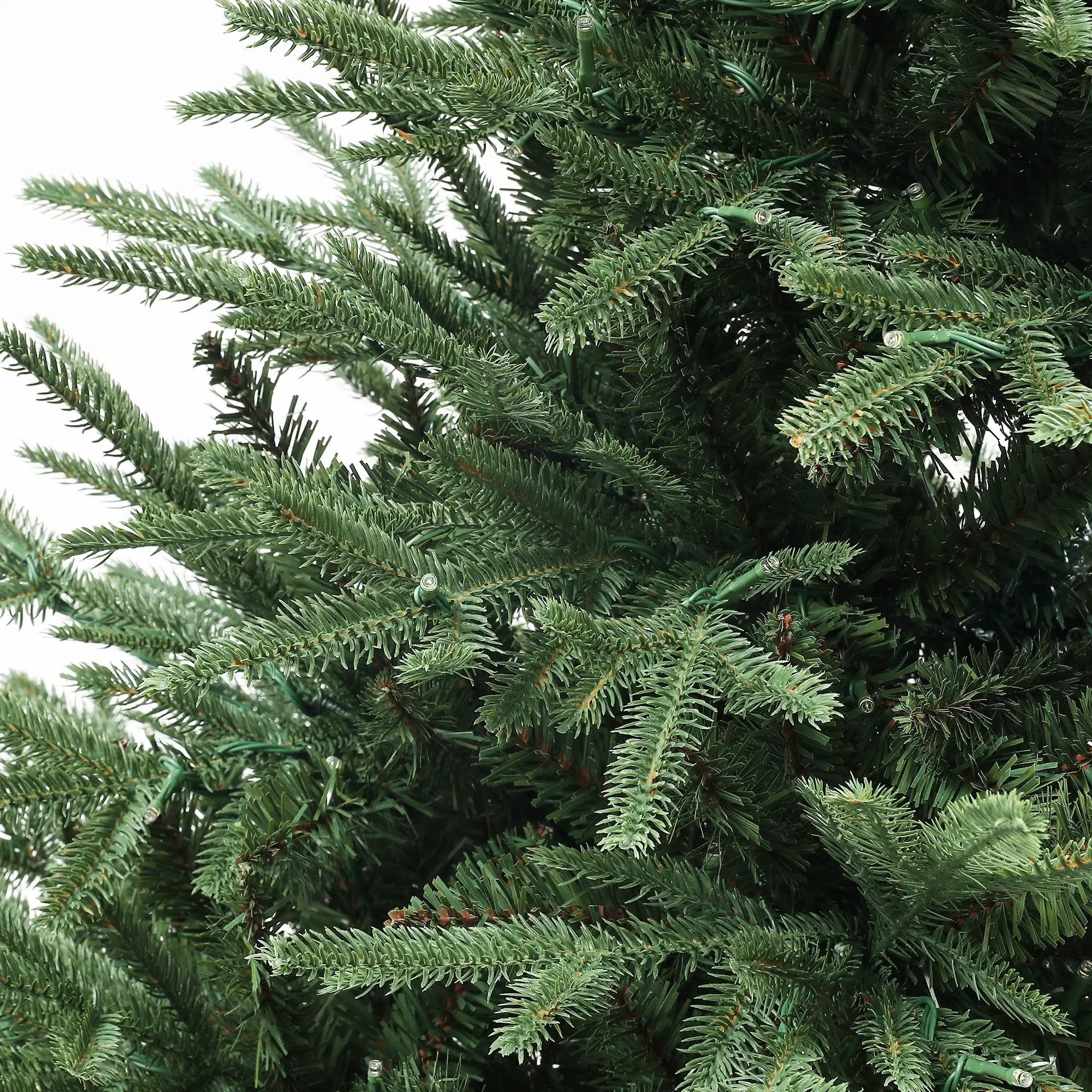 6ft Prelit Artificial Christmas Tree, Steel Base, Hinged, Warm White LED Lights Pre Lit Christmas Trees at Gallery Canada
