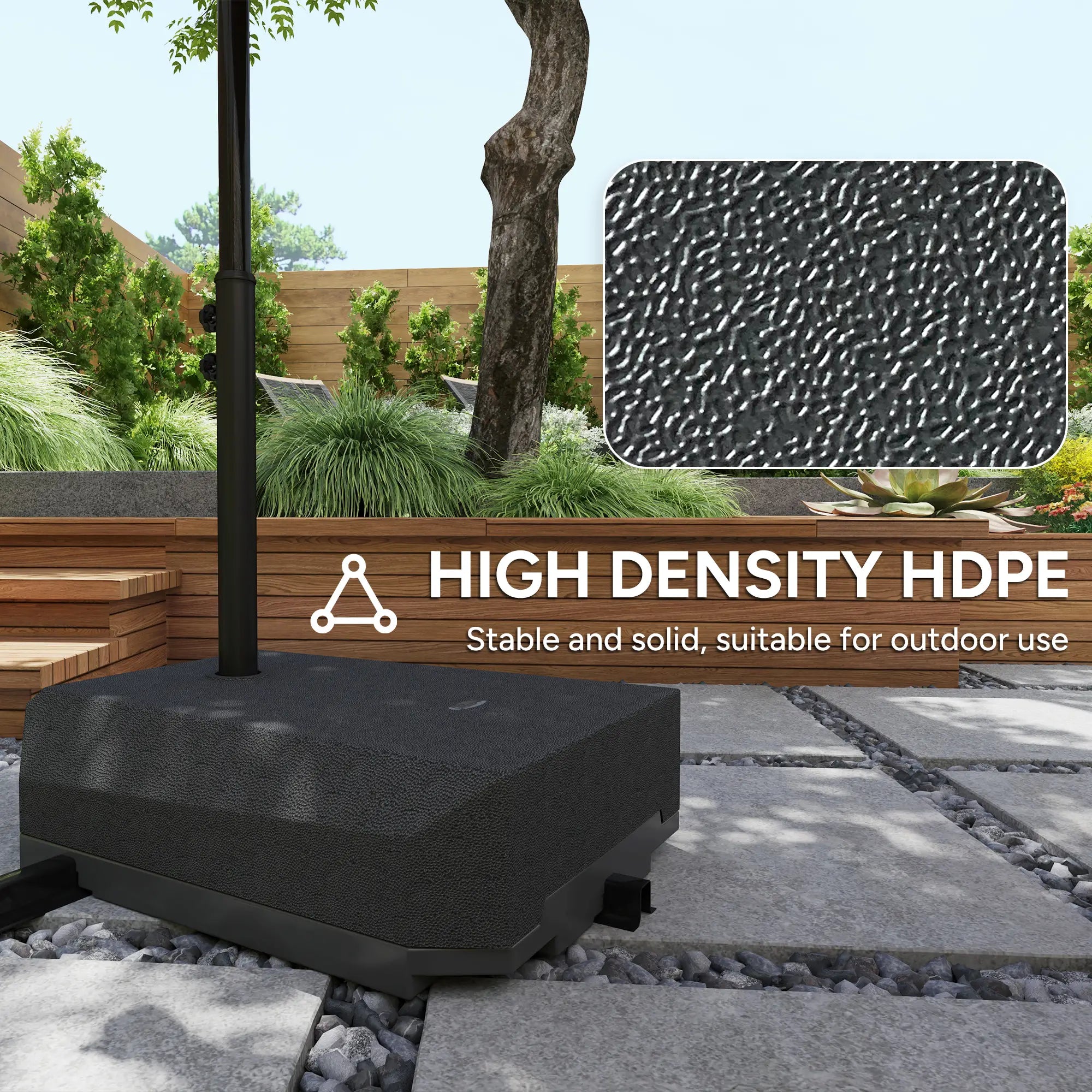 Heavy Duty Cantilever Umbrella Stand With Wheels, Water/Sand Filled Umbrella Bases at Gallery Canada
