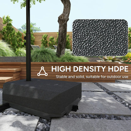 Heavy Duty Cantilever Umbrella Stand With Wheels, Water/Sand Filled Umbrella Bases at Gallery Canada