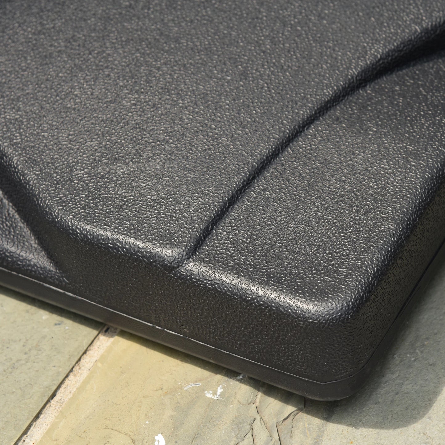 Outdoor Square Cement Parasol Base, Fits Φ1.3", Φ1.5", Φ2.0" Pole, Black Umbrella Bases at Gallery Canada