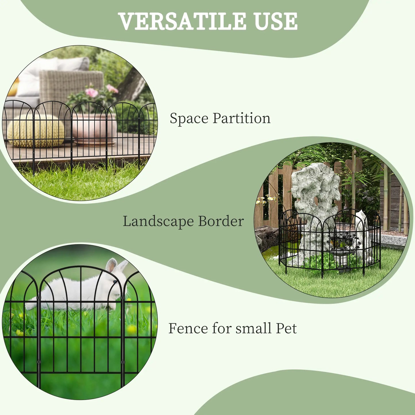 8 Pack Garden Fencing, Decorative Fence Panels, Animal Barrier, Flower Edging Garden Fences at Gallery Canada
