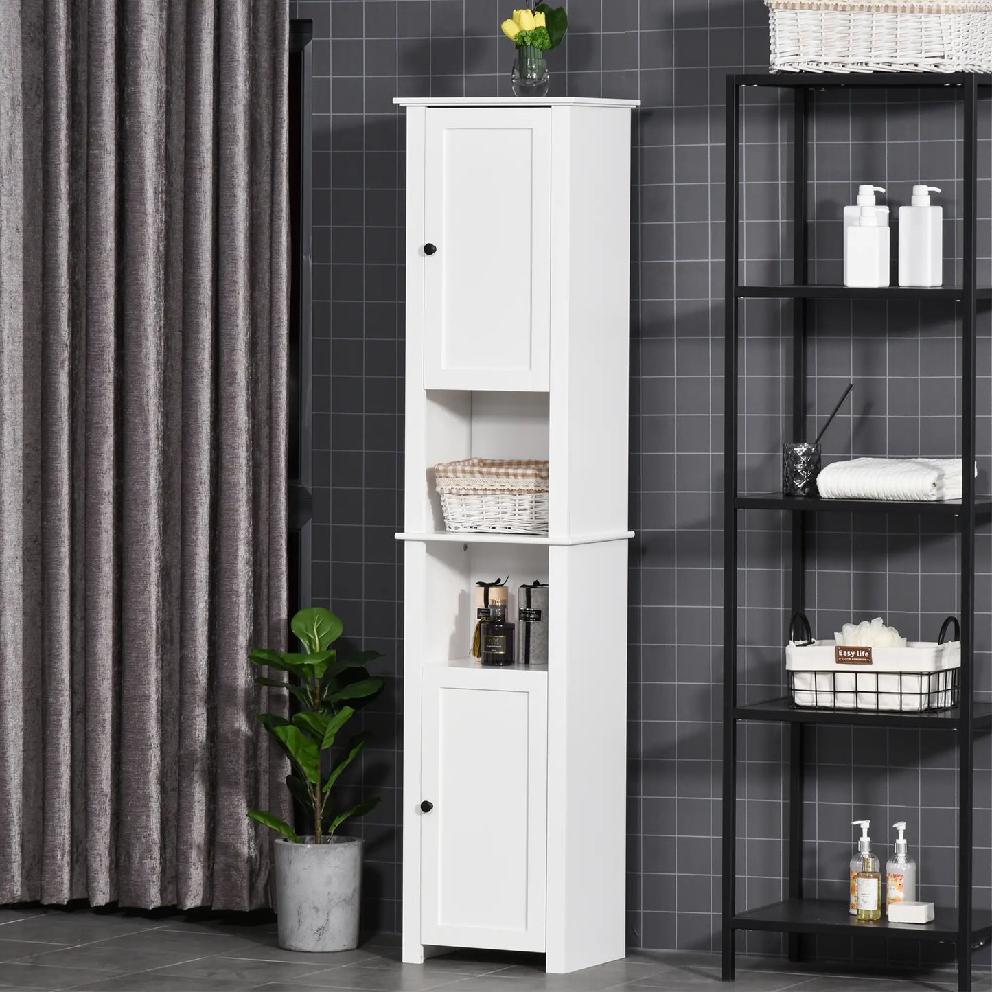 Tall Medicine Cabinet, Freestanding Bathroom Storage, White Bathroom Cabinets at Gallery Canada
