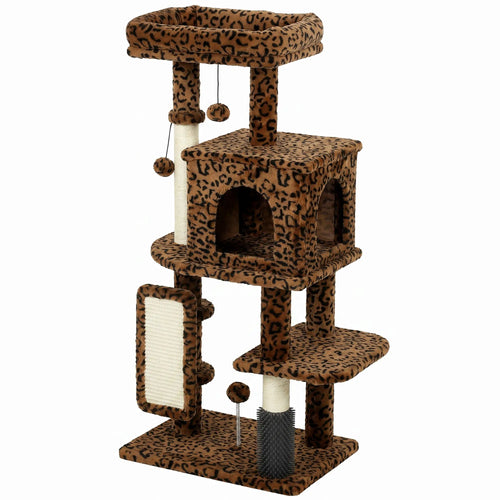 41 Inch Cat Tree With Scratching Posts, Bed, Condo, Platforms