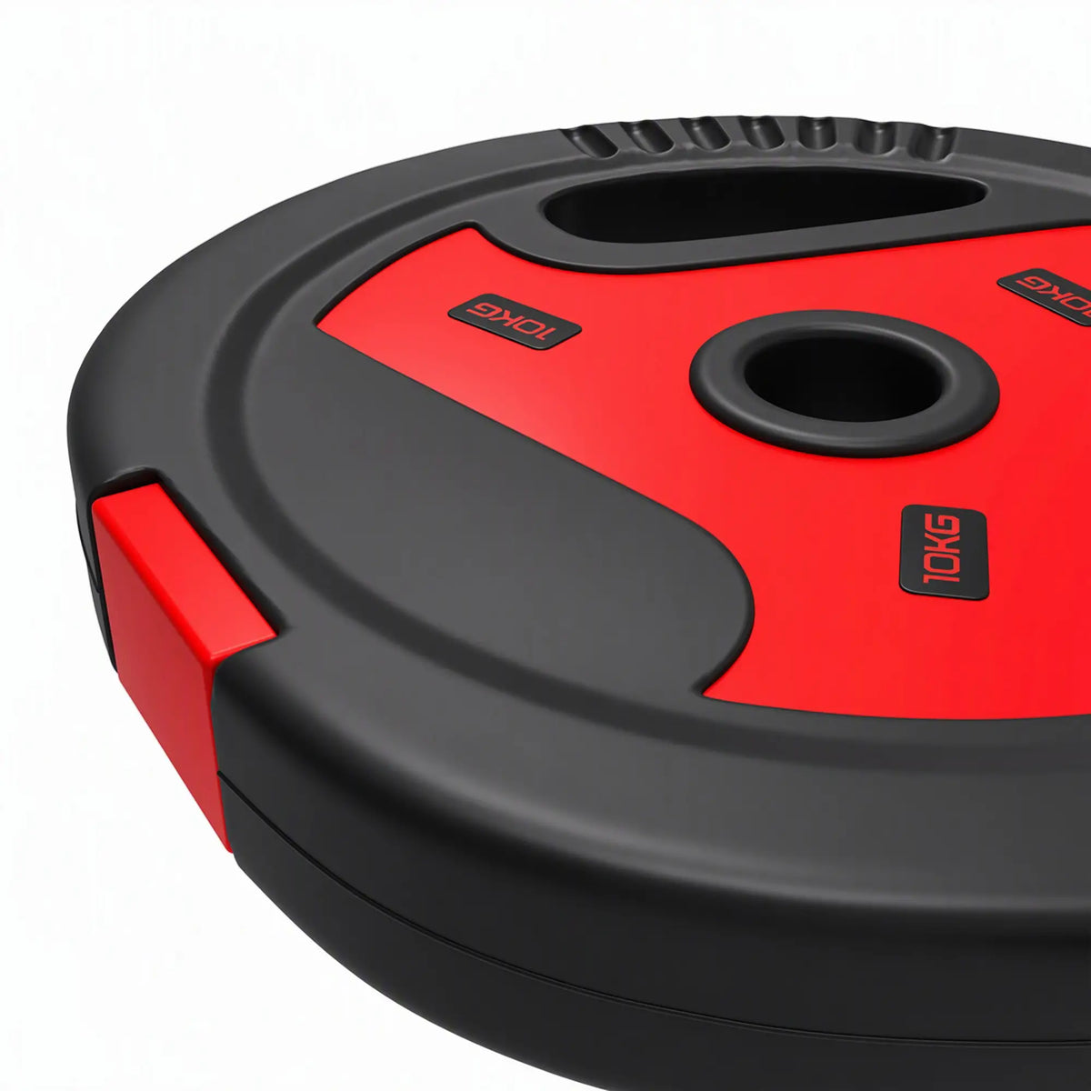 6-Piece 88 lbs Weight Plates Set, Sand-Filled, Black and Red
