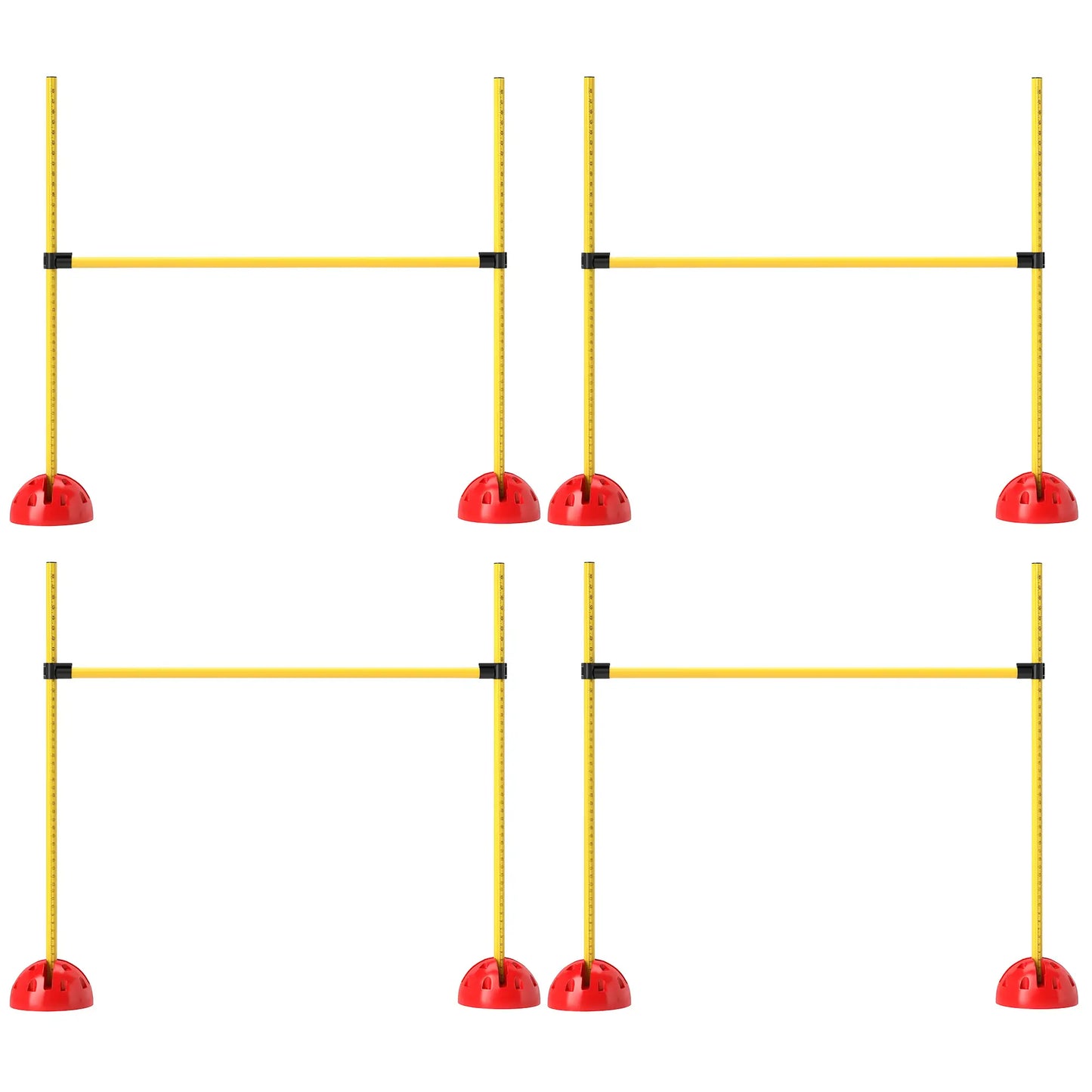 Dog Agility Training Equipment, 4 Pcs Obstacle Course, Yellow Dog Agility Training Equipment Orange and yellow at Gallery Canada