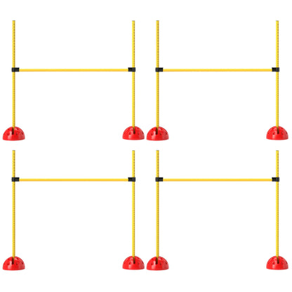 Dog Agility Training Equipment, 4 Pcs Obstacle Course, Yellow Dog Agility Training Equipment Orange and yellow at Gallery Canada