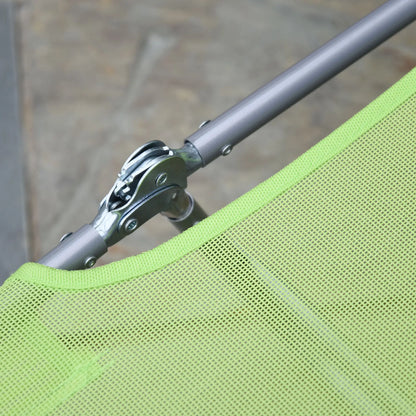 Portable Adjustable Reclining Lounge Chair, Folding Chaise, Light Green Lounger Chairs at Gallery Canada