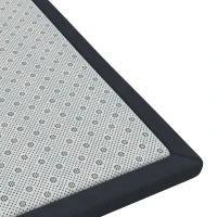 Tapis d'éveil pour bébé, 1,2" d'épaisseur, 71" x 59", flanelle douce, gris foncé, gris foncé