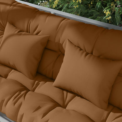 4-Piece Patio Chair Cushion Set, Back and Seat Pillows, Tan Patio Chair Cushions at Gallery Canada
