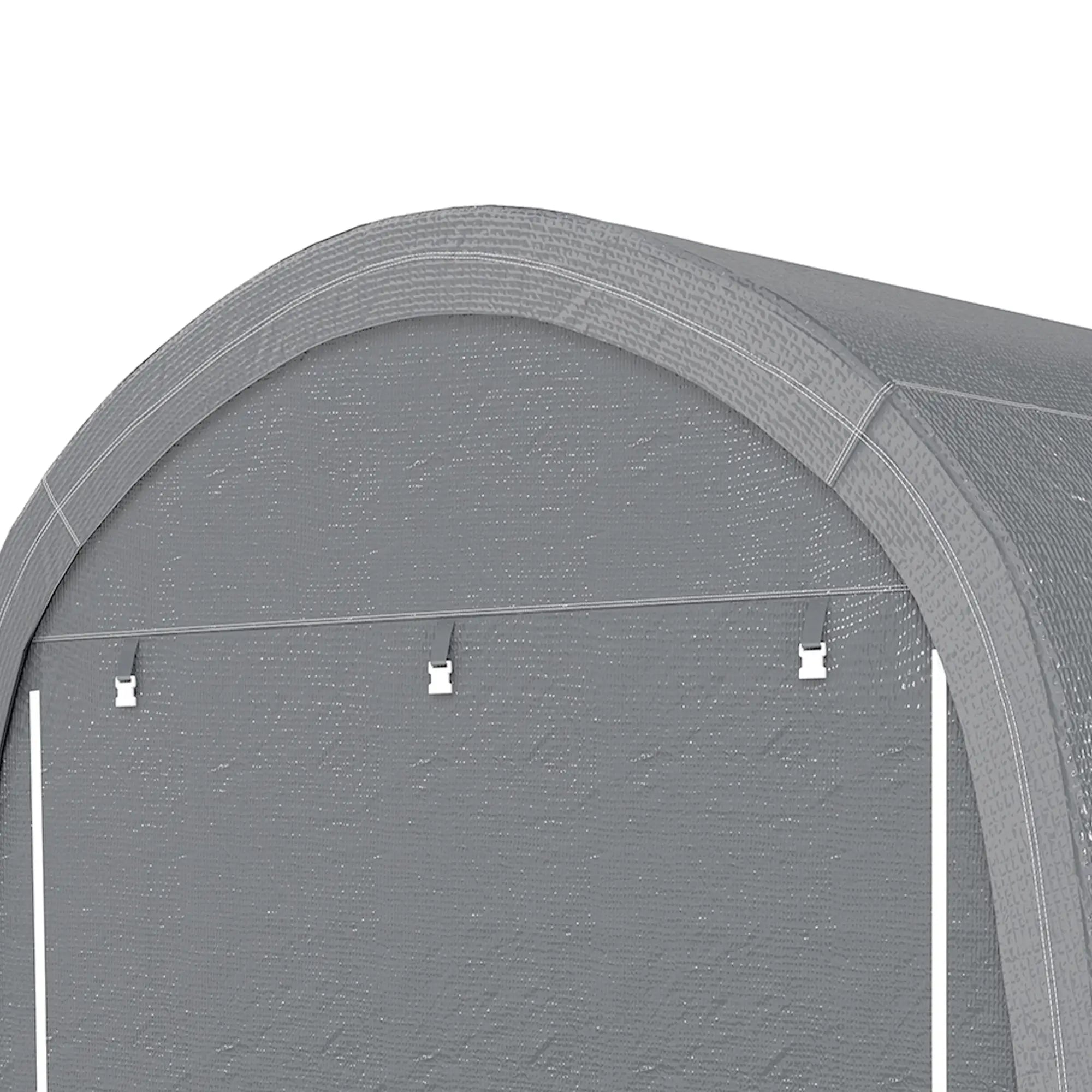 10' x 10' Outdoor Storage Tent, Heavy Duty Waterproof, Light Grey Sheds at Gallery Canada