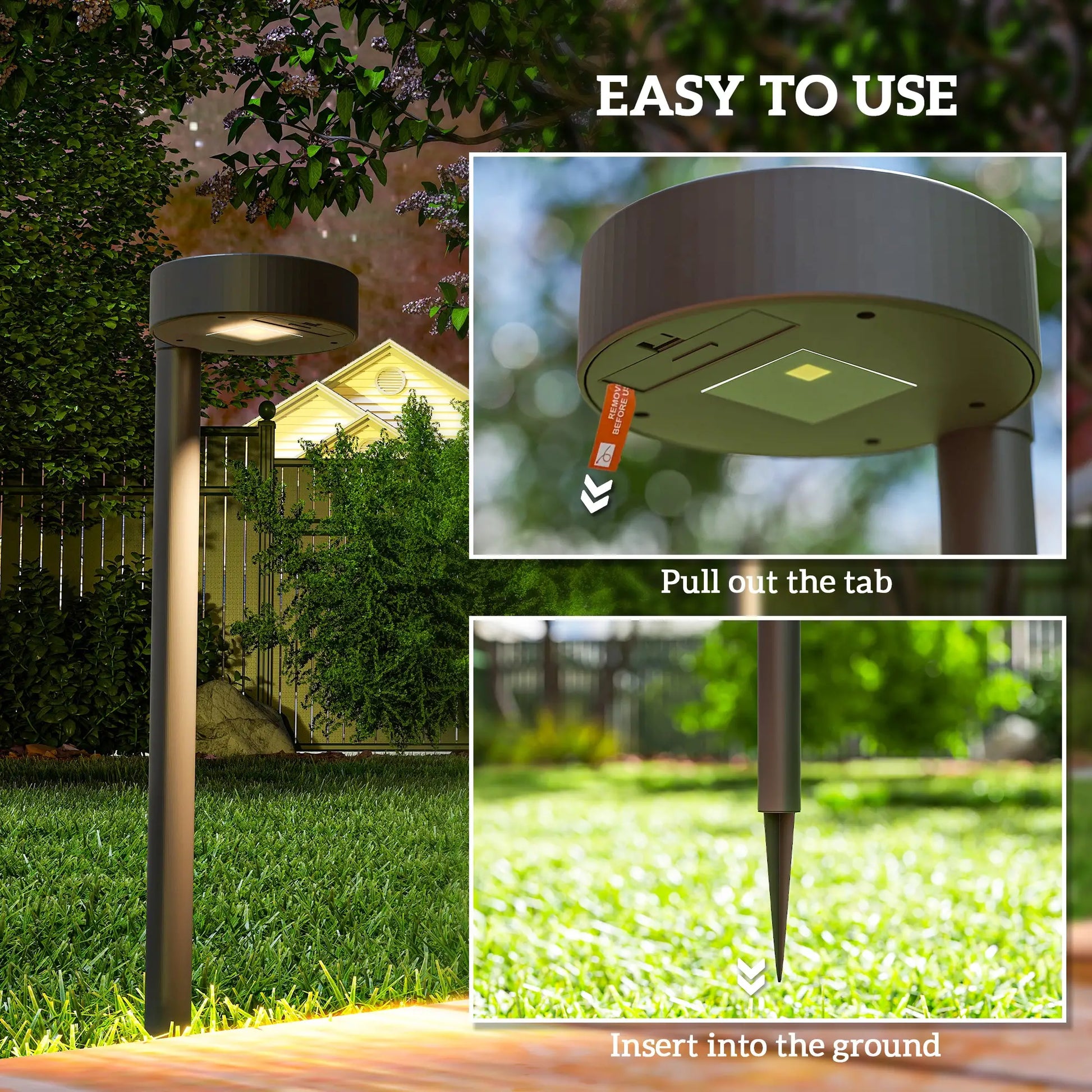 8 Pack Solar Garden Lights, Auto On/Off, IP44, Driveway, Walkway, Yard Solar Post Lamps at Gallery Canada