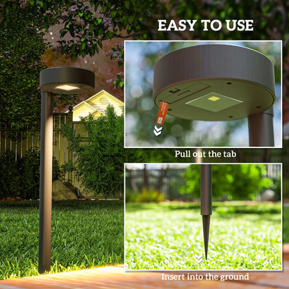 8 Pack Solar Garden Lights, Auto On/Off, IP44, Driveway, Walkway, Yard Solar Post Lamps at Gallery Canada