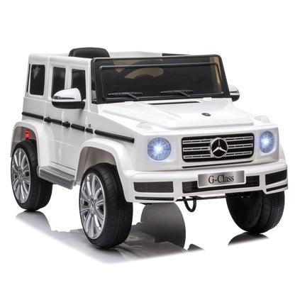 Licensed 12V Kids Ride on Car with Remote, Music, Lights, MP3, White Electric Toy Cars White at Gallery Canada