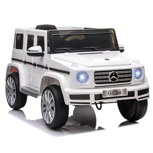 Licensed 12V Kids Ride on Car with Remote, Music, Lights, MP3, White Electric Toy Cars White at Gallery Canada