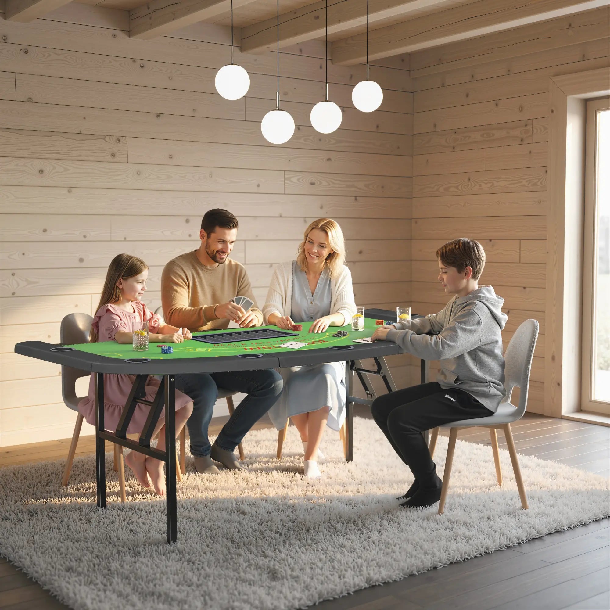 Poker Table Foldable, 72