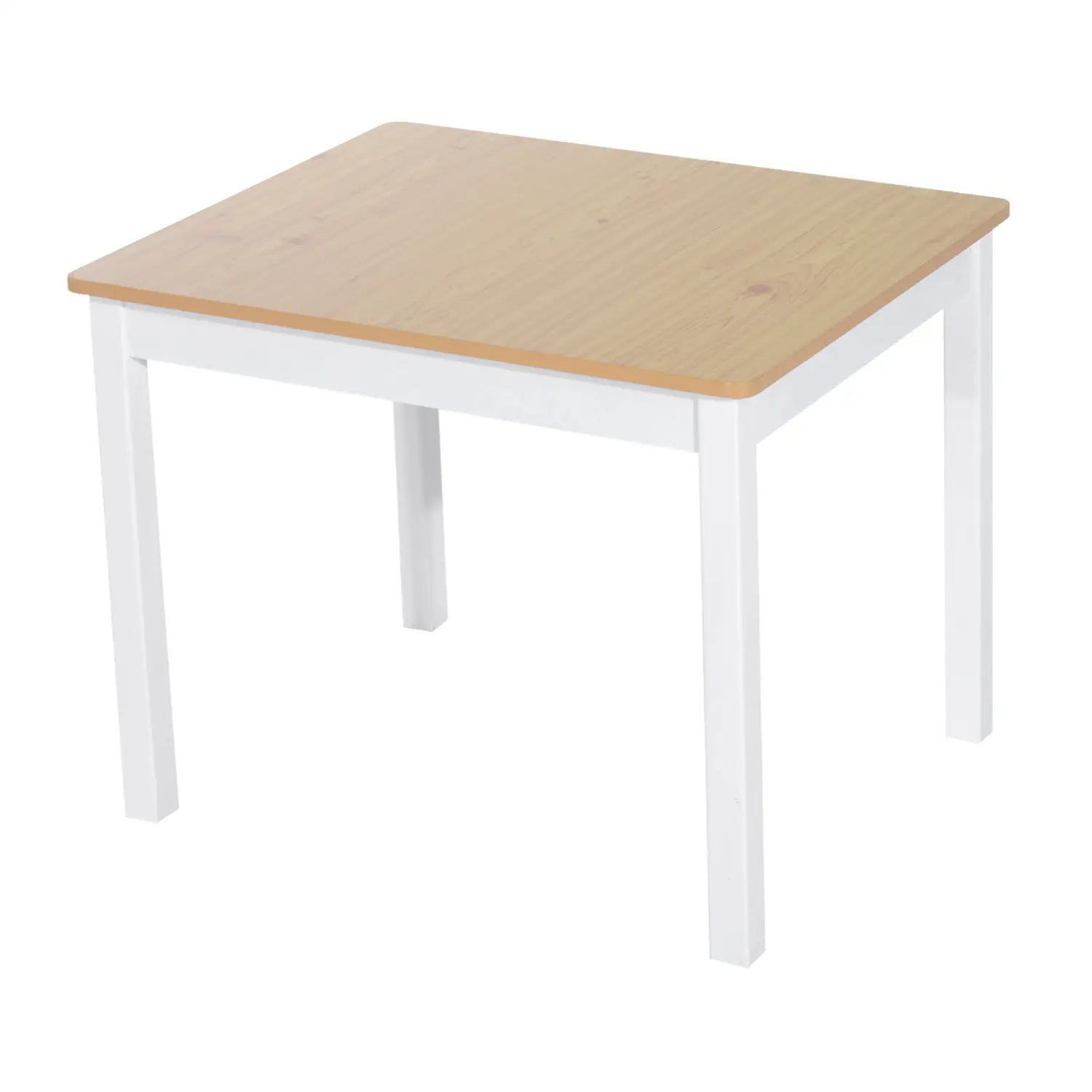 Kids Wood Table Chair Set, 4-Piece, Storage, Easy Clean, Natural, White Kids Table Sets at Gallery Canada