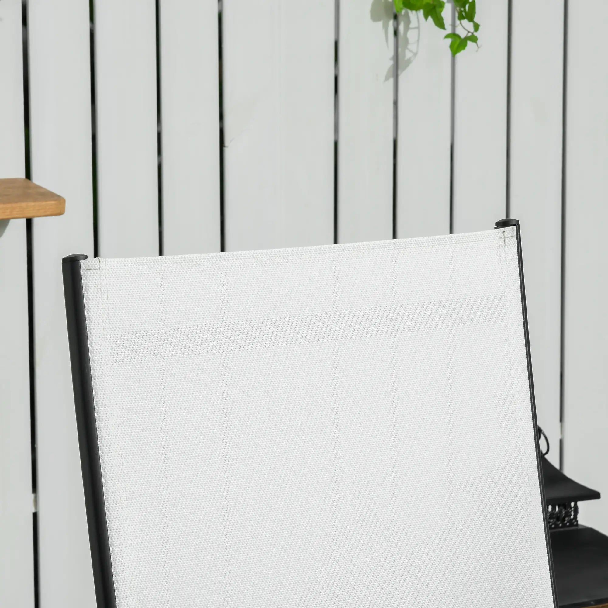 2PCs Lounge Chairs with Wheels, 5-Level Adjustable Backrest, White, White Lounger Chairs at Gallery Canada