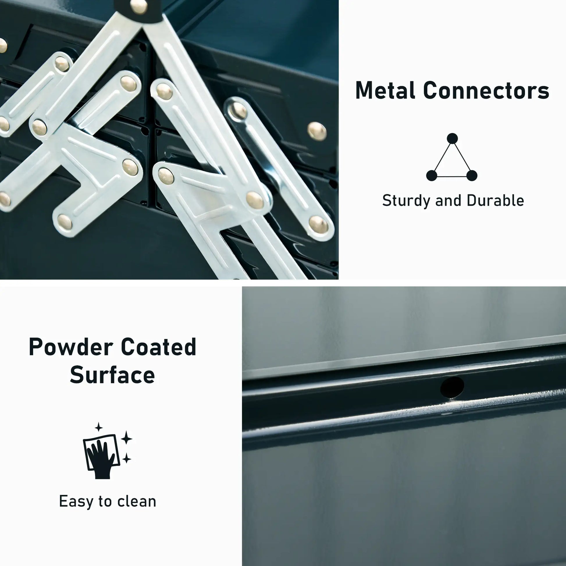 22 Metal Tool Box, 5-Tray Cantilever Steel Chest, Dark Green Tool Organizers at Gallery Canada
