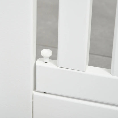 Wooden Pet Gate, Foldable Dog Barrier, Z Shape 4 Panel Houses, Kennels & Pens at Gallery Canada