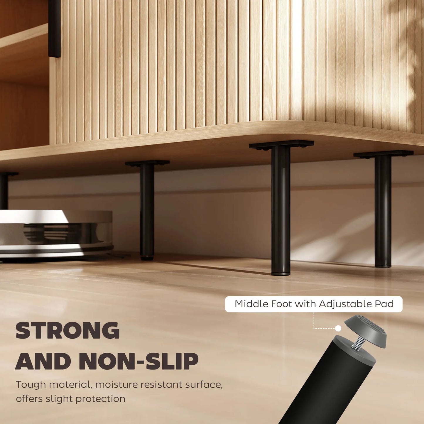 TV Stand Cabinet For 50 Inches, Storage Shelves, Oak Tone TV Stands at Gallery Canada