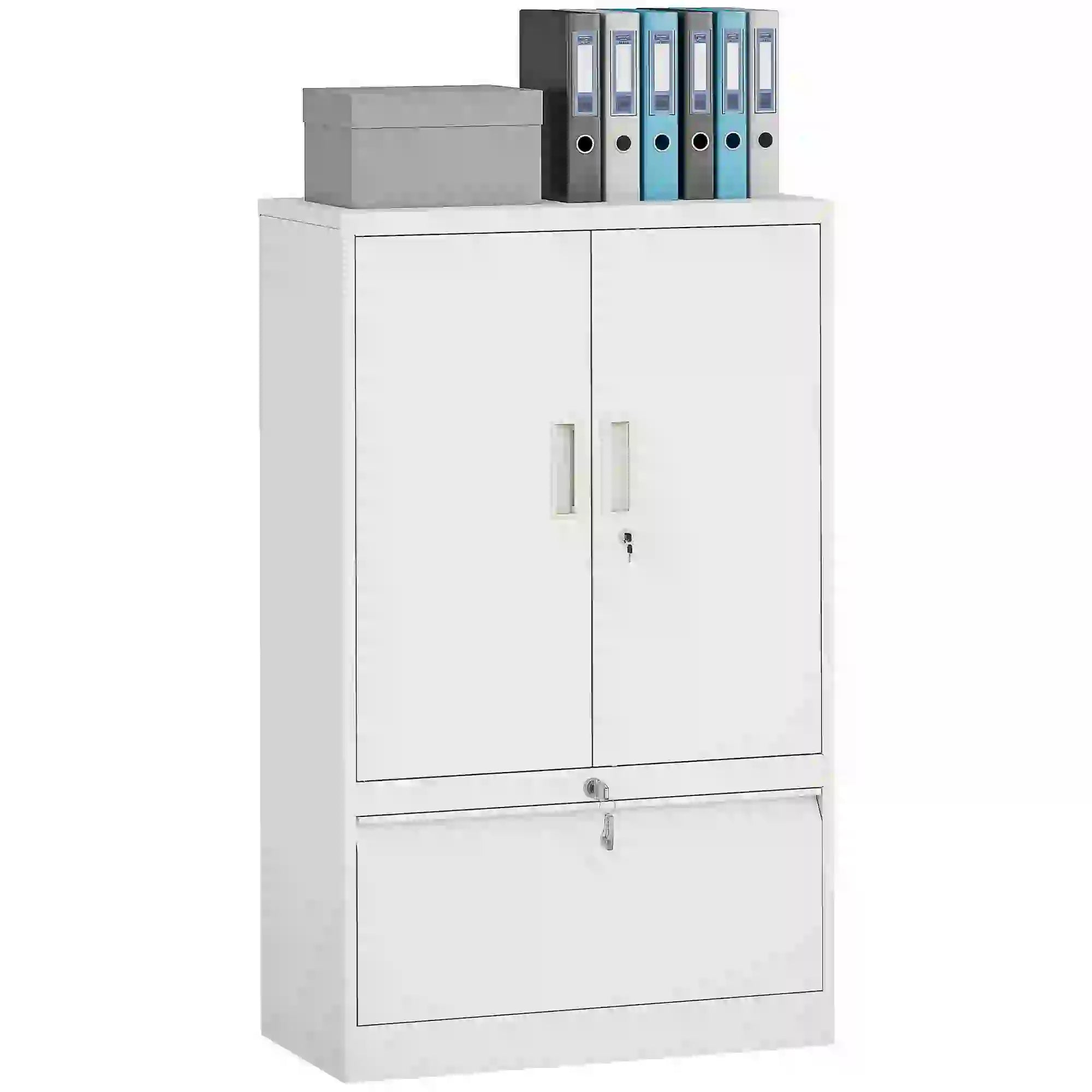 Lateral Filing Cabinet, Metal Storage Cabinet, White Office Cabinets & Cupboards at Gallery Canada