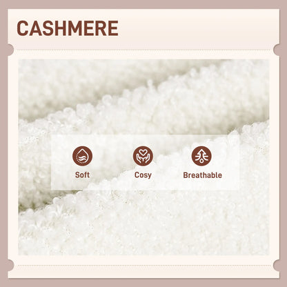 Cashmere Accent Chair, Wide Seat, Soft Padded Armrests, Cream White Accent Chairs at Gallery Canada