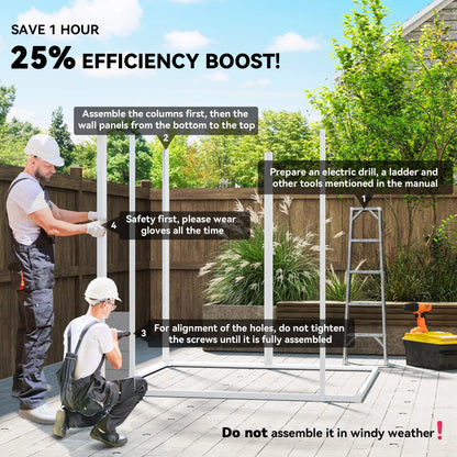 6' x 5' Plastic Outdoor Storage Shed, Garden Shed, Wood Effect Grey, Grey Sheds at Gallery Canada