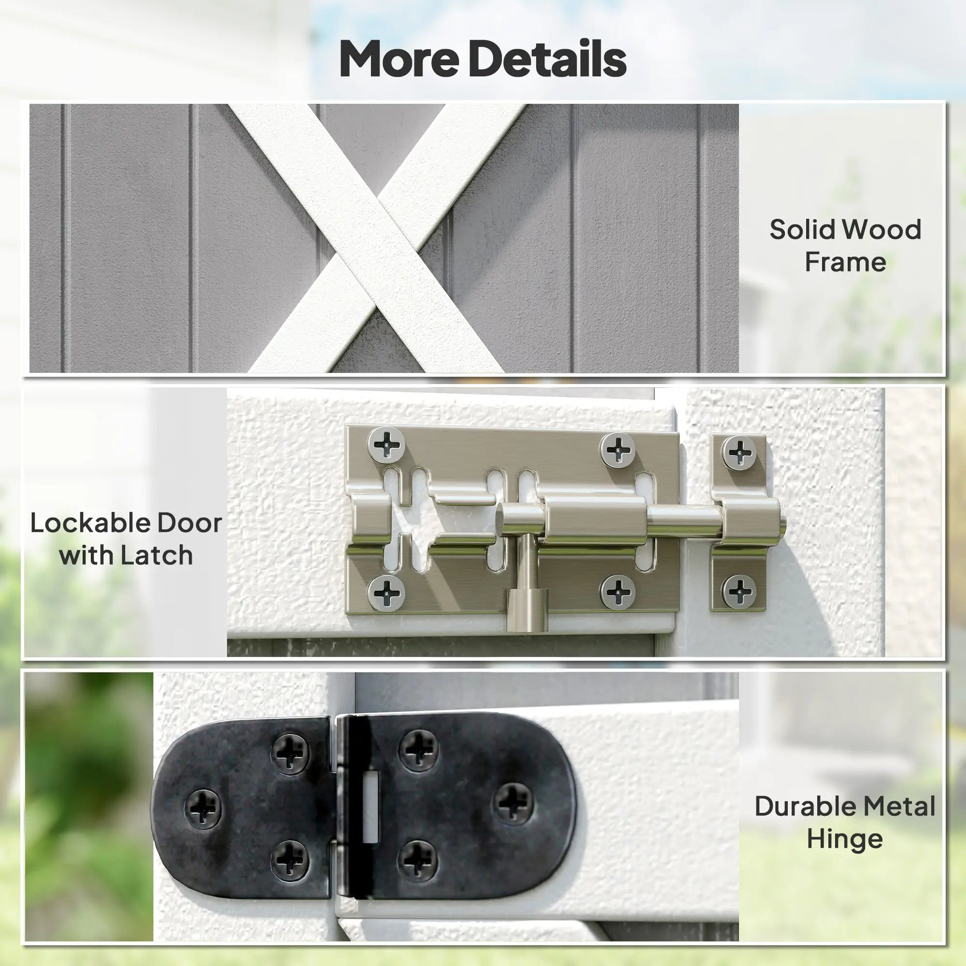 29.9x21.7x45.3 Inch Garden Storage Shed, Asphalt Roof, Shelves, Grey Sheds at Gallery Canada