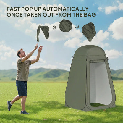 Pop Up Shower Tent, Portable Privacy Room, With Carrying Bag, Green Camping Tents at Gallery Canada