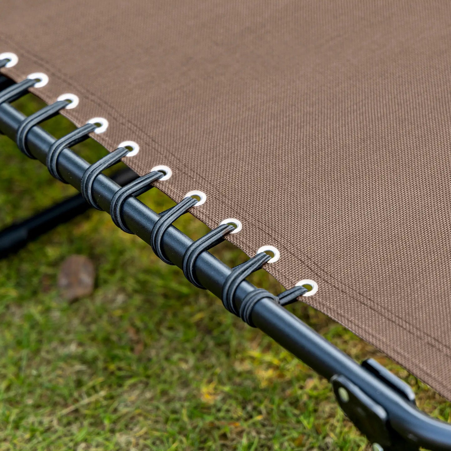 Outdoor Folding Chaise Lounge, Adjustable Backrest, Removable Pillow, Brown Lounger Chairs at Gallery Canada