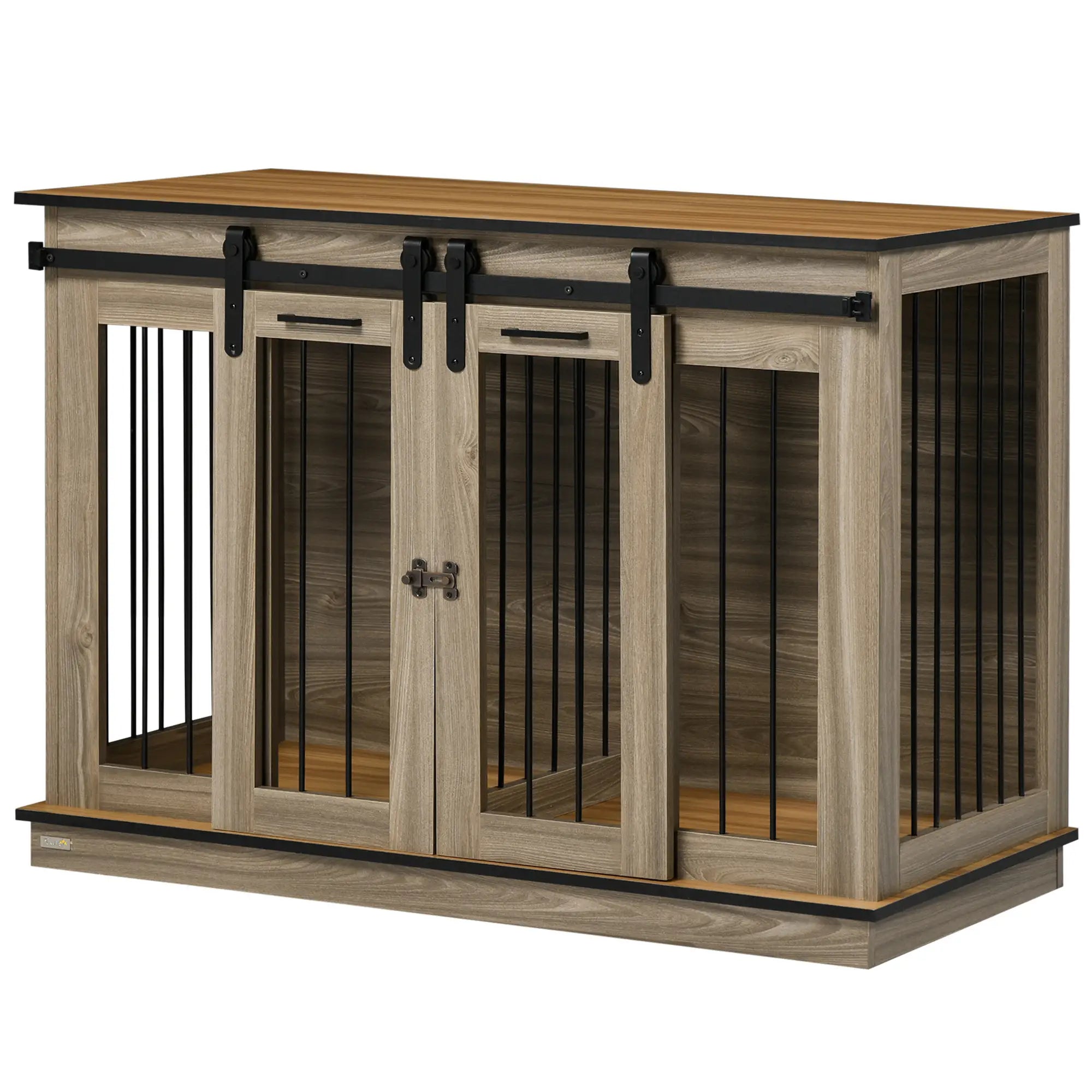 47in Wooden Dog Crate Furniture, Kennel TV Stand, Pet House Side Table, Oak Houses, Kennels & Pens at Gallery Canada