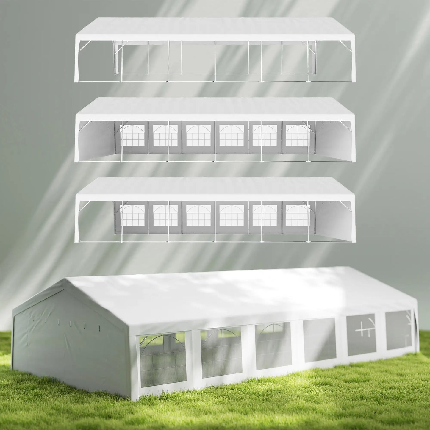 40'x20' Heavy Duty Party Tent, Removable Sidewalls, White Canopy Tents at Gallery Canada