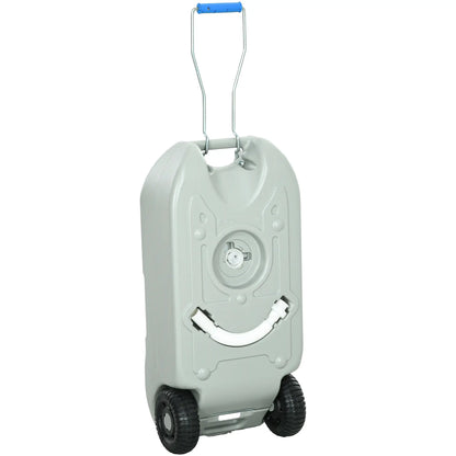 10.6 Gallon Portable RV Water Tank, with Filling Ports, Black or Grey Camping Sinks Grey at Gallery Canada