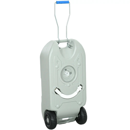 10.6 Gallon Portable RV Water Tank, with Filling Ports, Black or Grey Camping Sinks Grey at Gallery Canada