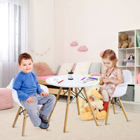 Thumbnail for 3 Pieces Kid's Modern Round Table Chair Set