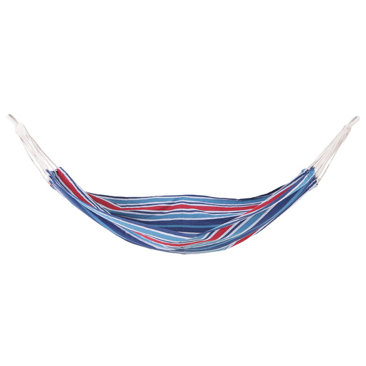 79"x40" Outdoor Hammock Bed Swing Chair, Patio Lounge Garden Camping Hiking Travel Hammock Only for Backyard, Garden, Mixed-blue - Gallery Canada