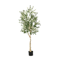 Thumbnail for 6 Feet Artificial Olive Tree in Cement Pot