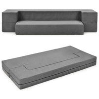 Thumbnail for 8 Inch Convertible Folding Sofa Bed with Washable Cover