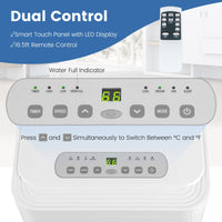 Thumbnail for 8000 BTU Portable Air Conditioner 3-in-1 AC Unit with Cool Dehum Fan Sleep Mode