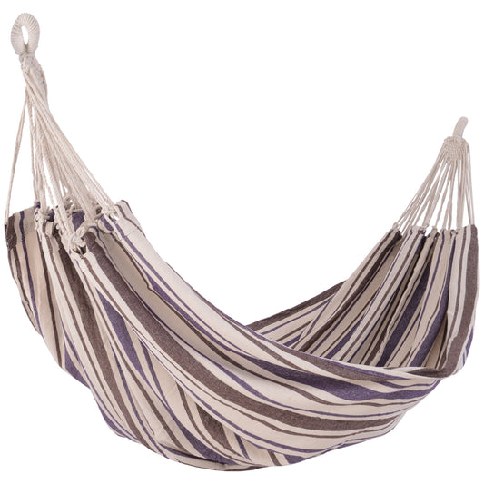 Outdoor Hammock 83"x59" Bed Swing Chair, Patio Lounge Garden Camping Hiking Travel Hammock Only for Backyard, Purple - Gallery Canada