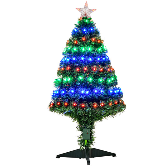 3FT Pre-lit LED Optical Fiber Christmas Tree Artificial Holiday Décor with Stand - Gallery Canada