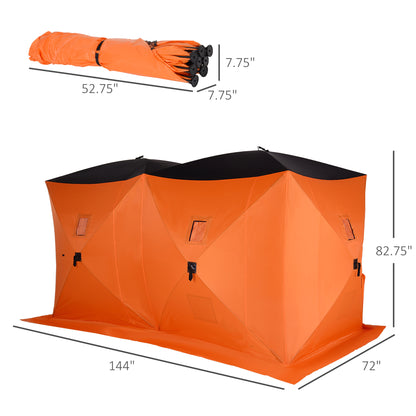 8-Person Pop-up Ice Fishing Shelter, Portable Ice Fishing Tent with Ventilation Windows and Carrying Bag, for Low-Temp -22℉ at Gallery Canada