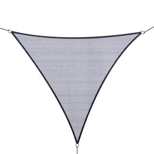 Triangle 10' Canopy Sun Sail Shade Garden Cover UV Protector Outdoor Patio Lawn Shelter with Carrying Bag Grey