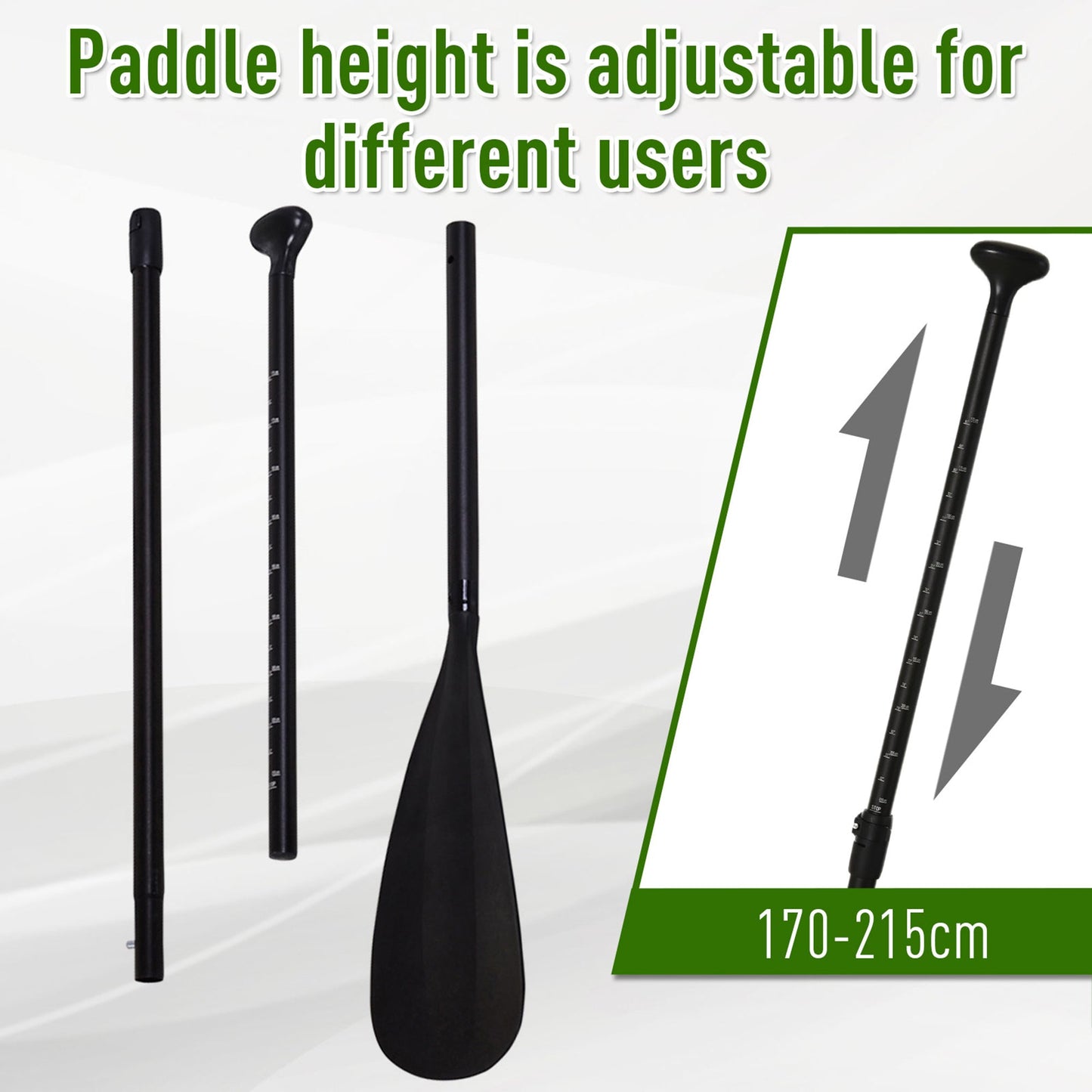 Inflatable Paddle Board, 120''×30"×4" Stand Up Paddle Board Lightweight &; Foldable w/ ISUP Accessories &; Carry Bag, Aluminum Paddle, Fix Set, Air Pump, Leash at Gallery Canada