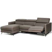 Thumbnail for Leather Air Power Reclining Sectional Sofa with Adjustable Headrests