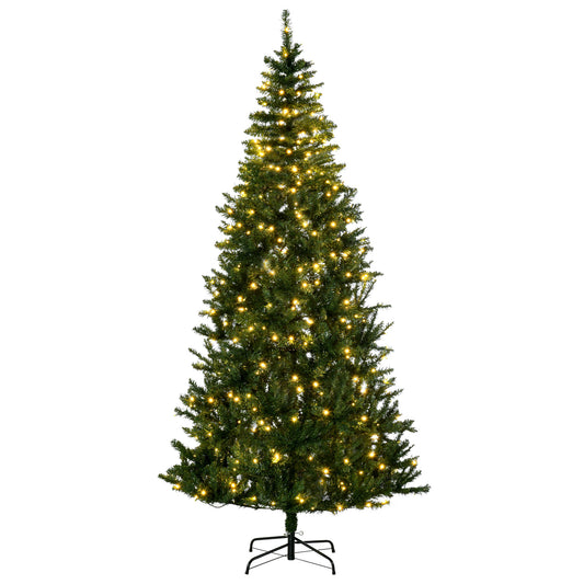 7.5 Feet Prelit Artificial Christmas Tree Warm White LED Light Holiday Home Xmas Decoration, Green - Gallery Canada