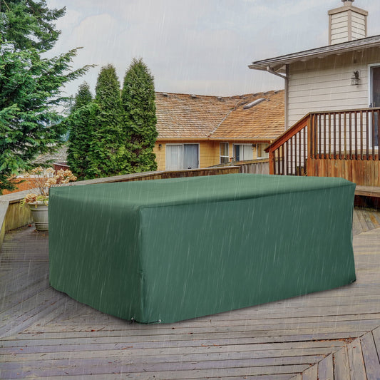 Patio Furniture Set Cover Waterproof Garden Outdoor Rattan Wicker UV Rain Protector (Dark Green, 83”x55”) - Gallery Canada